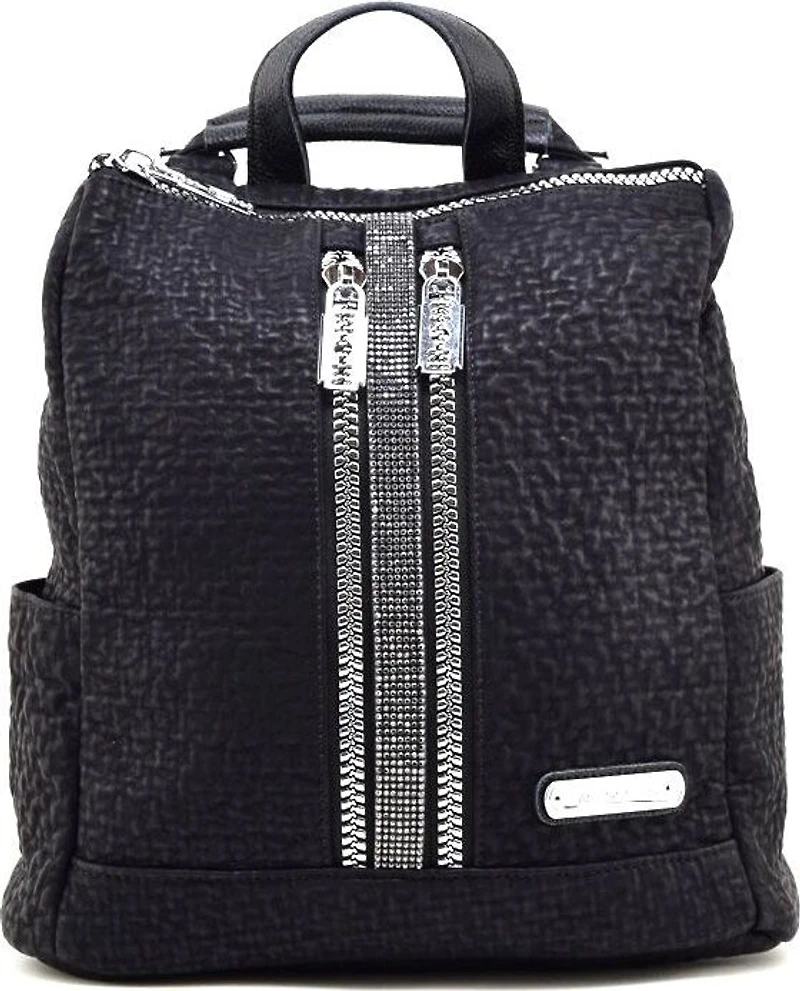 Sac à dos texturé orné d'une bande cloutée