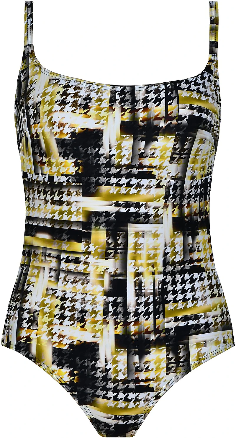 Maillot 1 pce pieds poule jaune