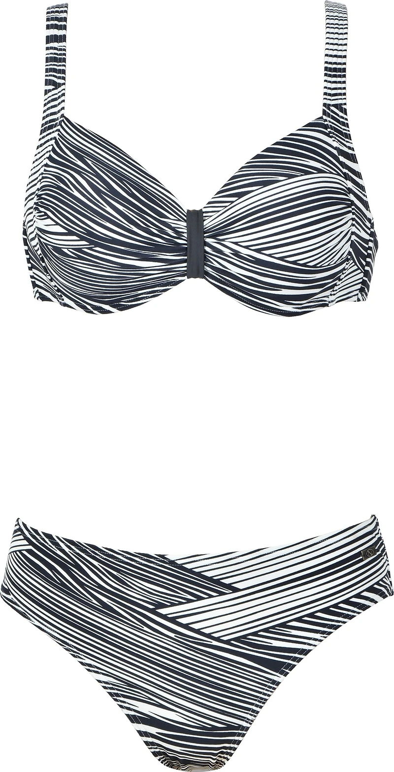 Striped cushion bikini set