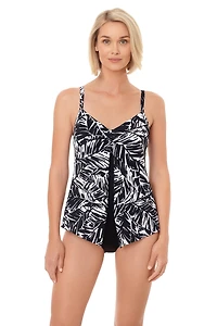 1 pce. fauxkini swimsuit imp. Electric Palm