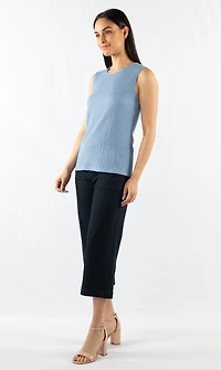 SLEEVELESS CREWNECK TANK