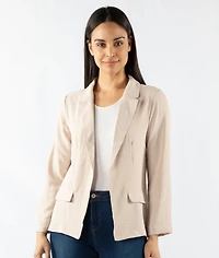 BLAZER WITH FAKE FLAP POCKETS