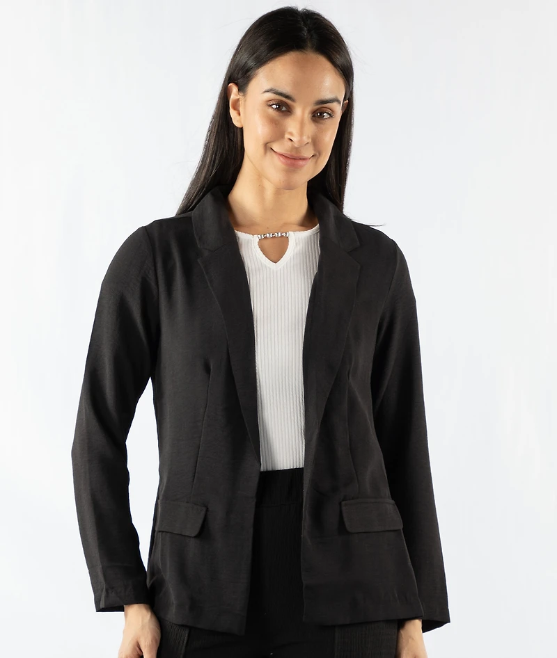 BLAZER WITH FAKE FLAP POCKETS