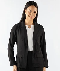 BLAZER WITH FAKE FLAP POCKETS