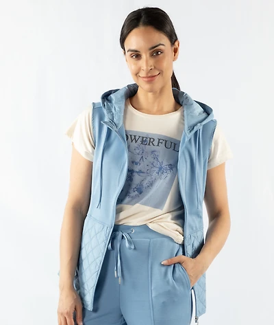 HOODED VEST