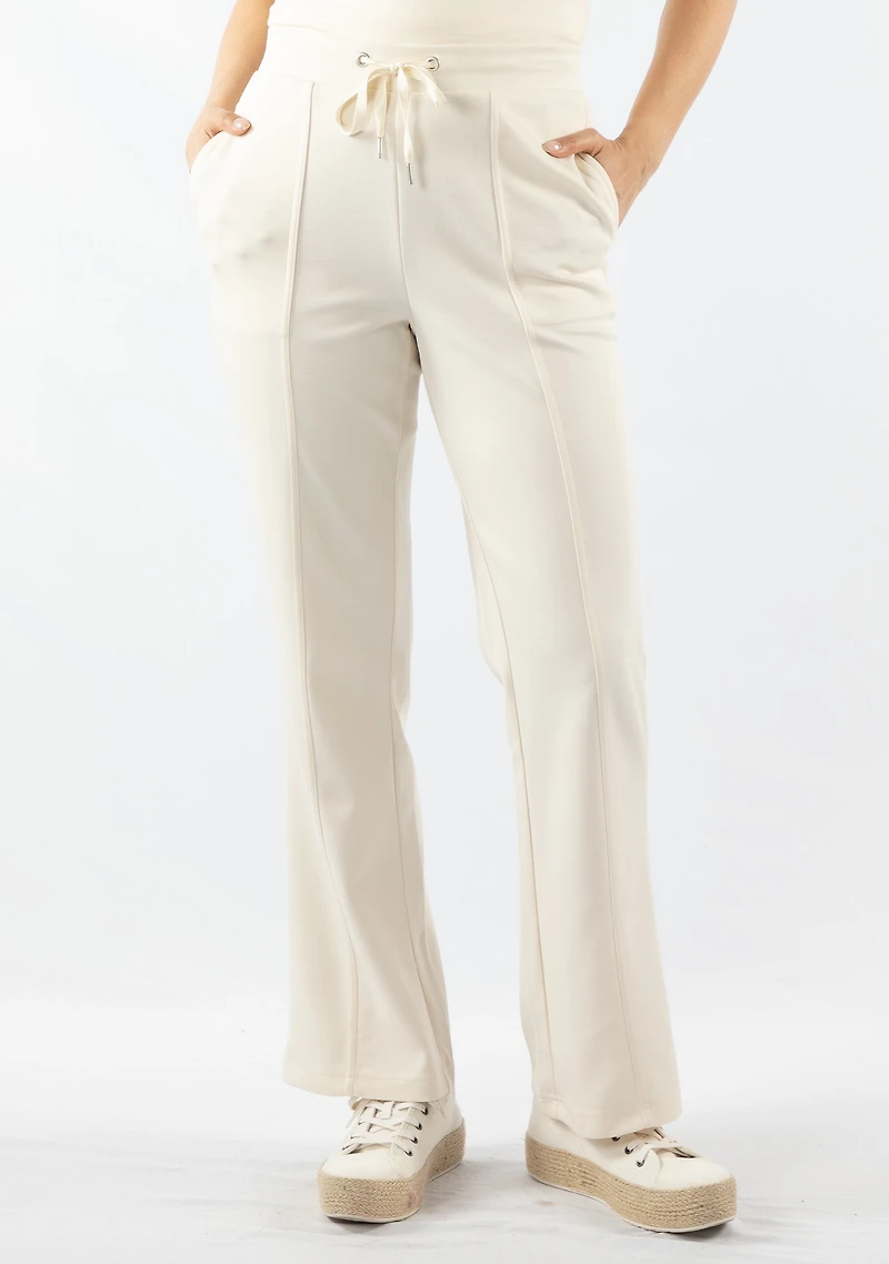 PLEATED FLARE JOGGER