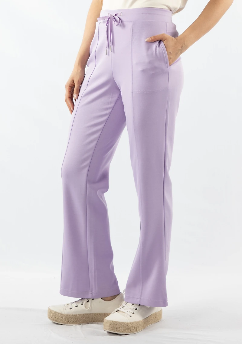 PLEATED FLARE JOGGER