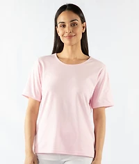 SCALLOP TRIM T-SHIRT