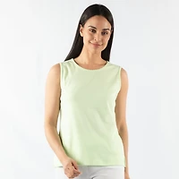 SCALLOP TRIM TANK TOP
