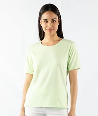 SCALLOP TRIM T-SHIRT