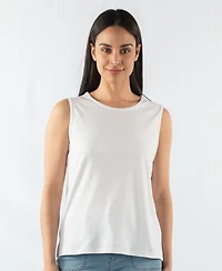 SCALLOP TRIM TANK TOP
