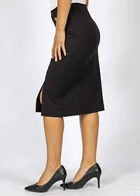 JUPE "LUXE" EN PONTE AVEC BOUTONS