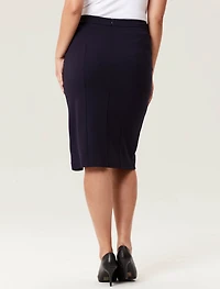 JUPE "LUXE" EN PONTE AVEC BOUTONS