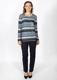 LONG-SLEEVED TOP WITH HACCI FLOWER PRINT