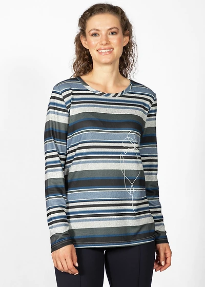 LONG-SLEEVED TOP WITH HACCI FLOWER PRINT