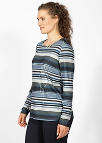 LONG-SLEEVED TOP WITH HACCI FLOWER PRINT