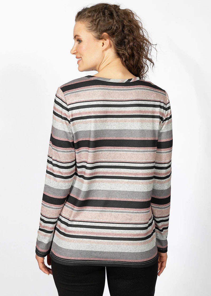 LONG-SLEEVED TOP WITH HACCI FLOWER PRINT