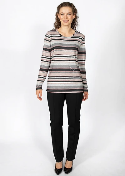 LONG-SLEEVED TOP WITH HACCI FLOWER PRINT