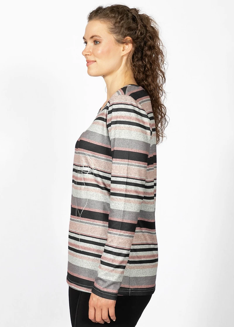 LONG-SLEEVED TOP WITH HACCI FLOWER PRINT