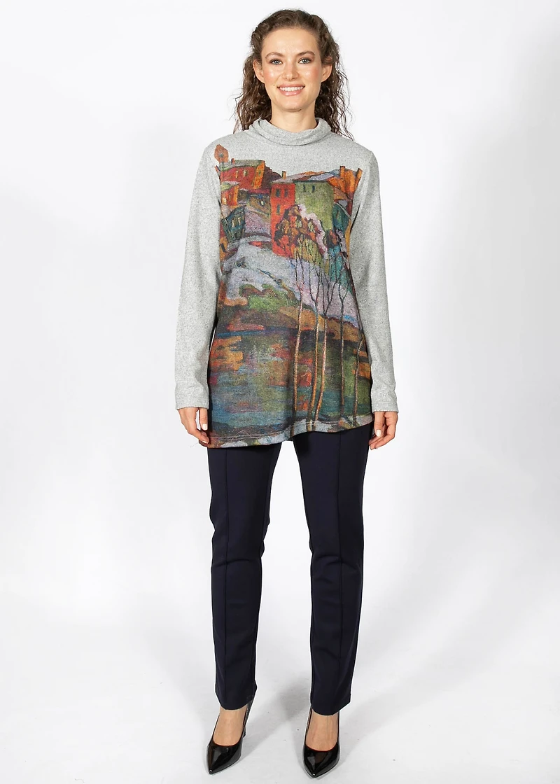 LONG-SLEEVED TOP WITH HACCI FLOWER PRINT