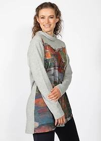 LONG-SLEEVED TOP WITH HACCI FLOWER PRINT