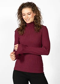 LONG-SLEEVED SWEATER WITH TURTLE NECK
