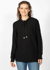 EMBELLISHED LONG-SLEEVED TOP