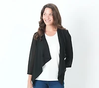 3/4 SLEEVED CHIFFON CARDIGAN