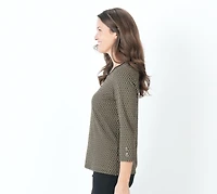 LONG-SLEEVED TOP WITH BUTTONS ON THE SLEEVES