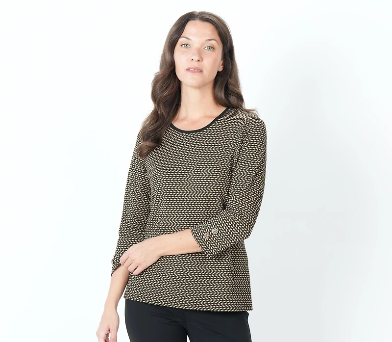 LONG-SLEEVED TOP WITH BUTTONS ON THE SLEEVES