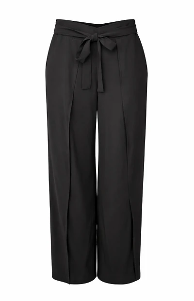 LAYERED PANTS WITH FRONT TIE