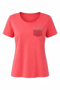 T-SHIRT WITH HOTFIX POCKET