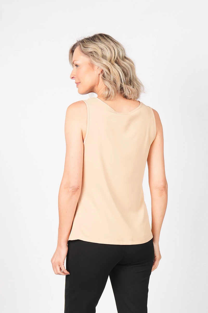 SATIN COWL NECK CAMISOLE