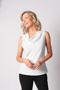 SATIN COWL NECK CAMISOLE