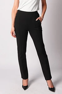 PONTE PANTS WITH ZIPPER ON POCKET