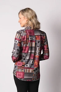 LONG-SLEEVED KNITTED BLOUSE