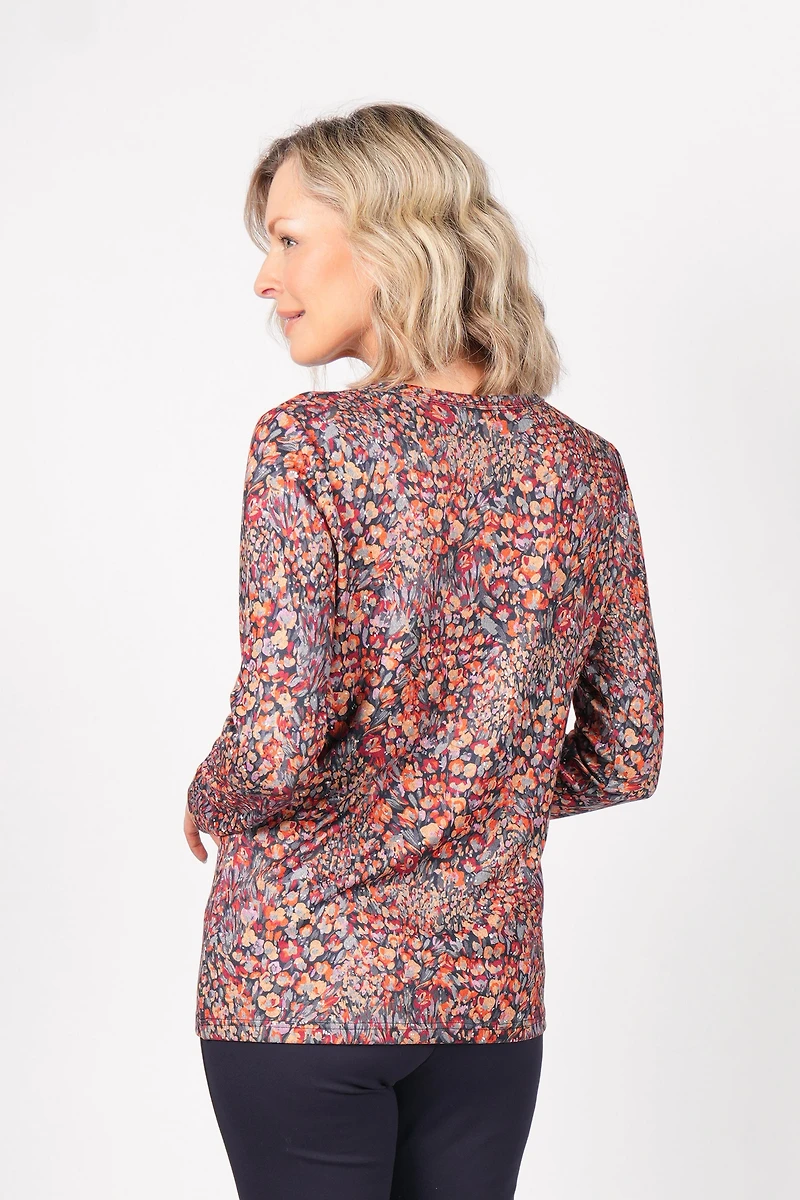 LONG-SLEEVED TOP WITH HACCI PRINT