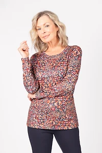 LONG-SLEEVED TOP WITH HACCI PRINT