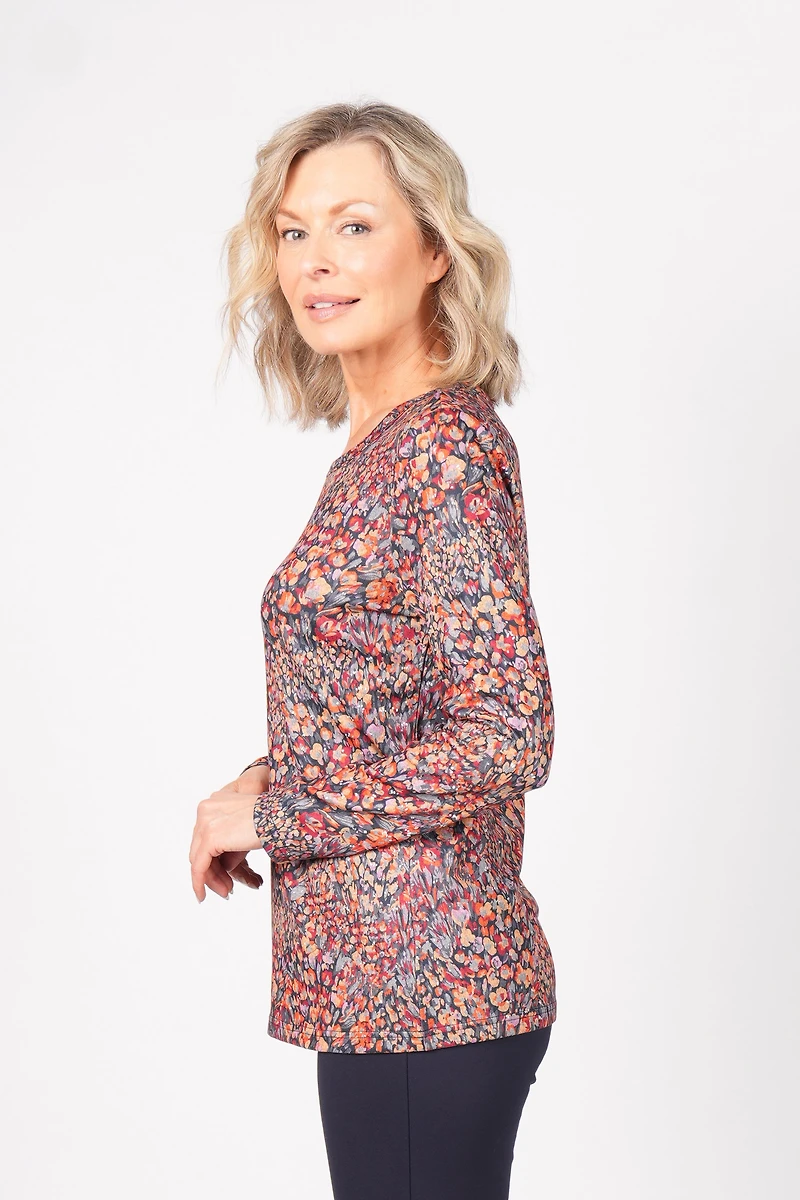 LONG-SLEEVED TOP WITH HACCI PRINT