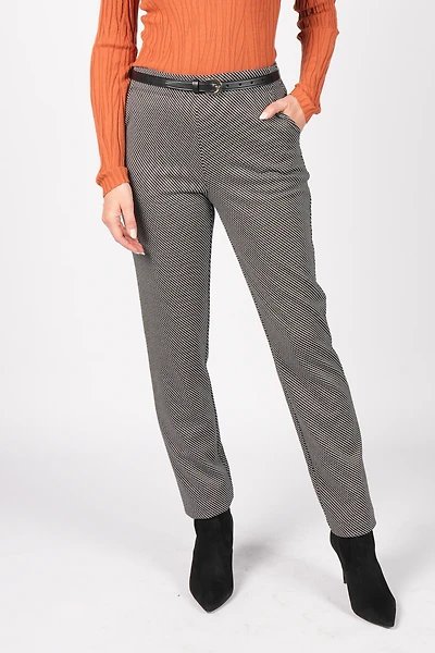 STRAIGHT-LEG KNIT TROUSERS