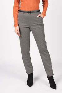STRAIGHT-LEG KNIT TROUSERS