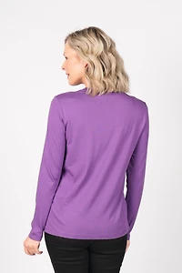 LONG-SLEEVED TOP WITH DECORATIVE POCKETS