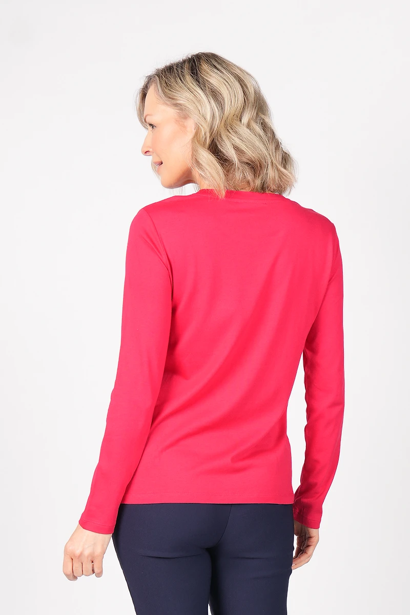 LONG-SLEEVED TOP WITH DECORATIVE POCKETS