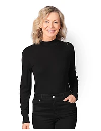 LONG-SLEEVED TOP WITH TURTLE NECK