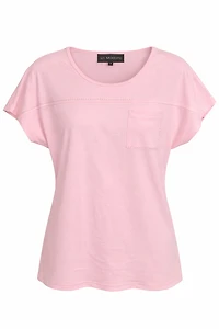 T-SHIRT WITH POCKET AND BLING