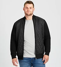 Mixed Media Fleece Lined Cardigan