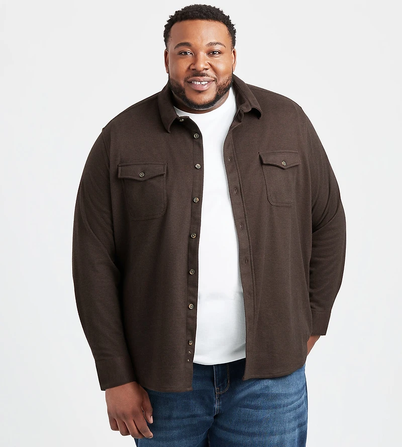 Knit Flannel Shirt