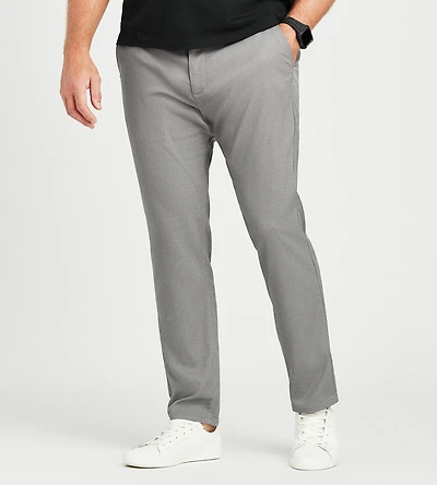 Textured Bungee Flat Front Pant