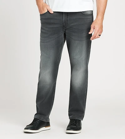 Relaxed Fit Grey Wash Jean
