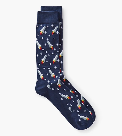 Rocketship Space Socks